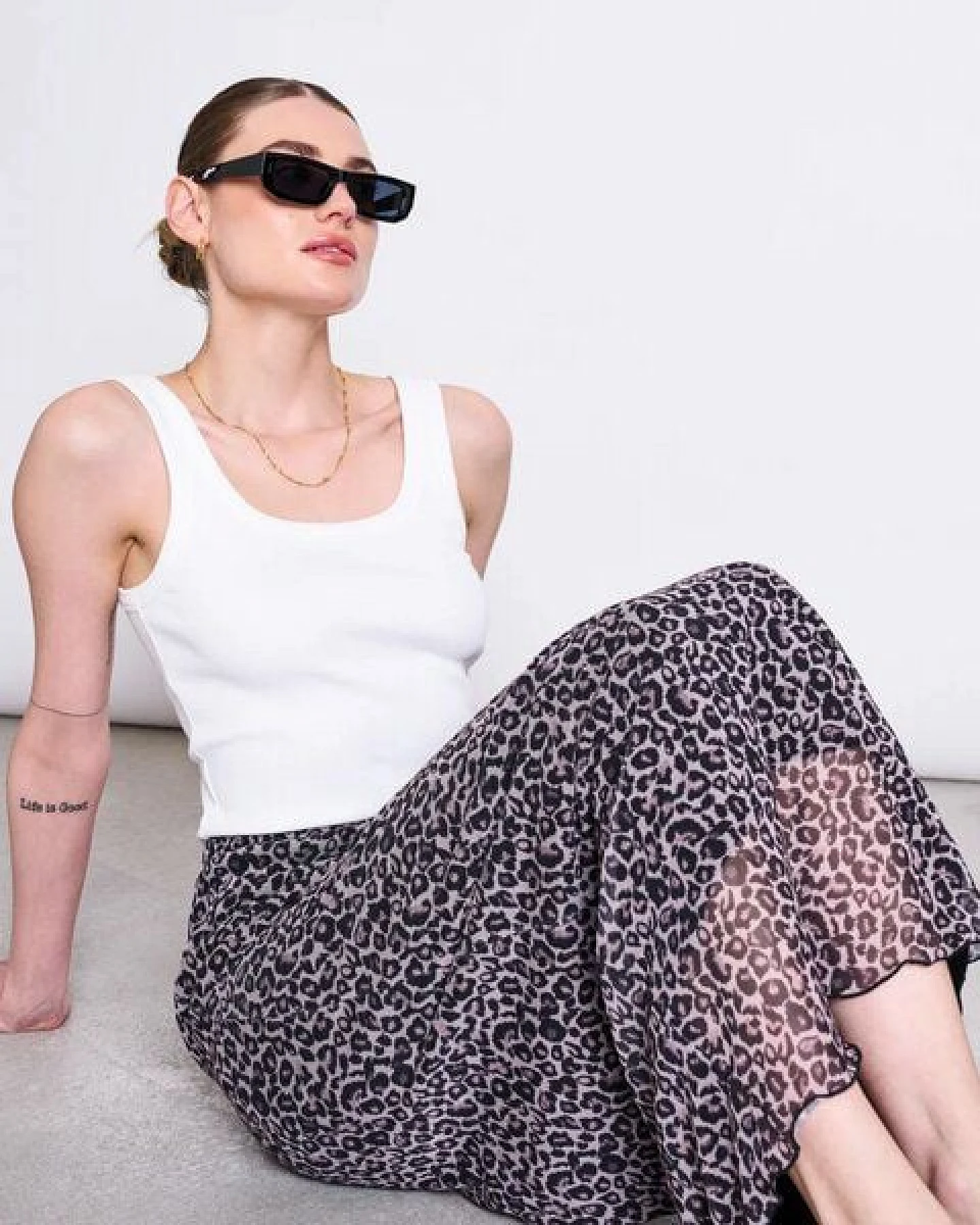 JAN N JUNE Damen Rock - Smuk Leo Print Skirt – Ansicht 4