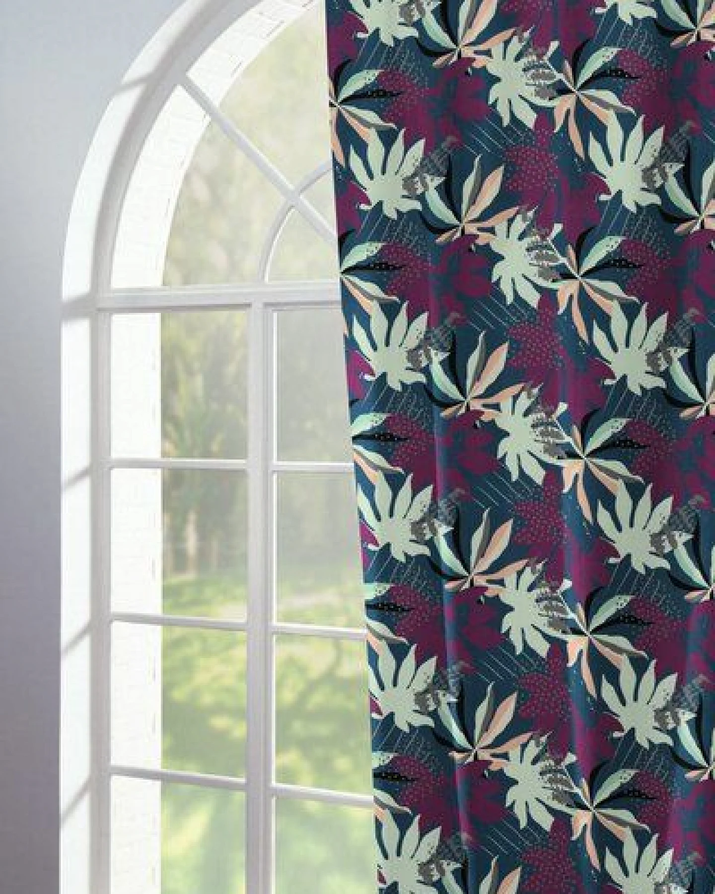 Nature by Adam Vorhang aus 100% Bio-Baumwolle - Made in Germany - Jungle – Ansicht 2