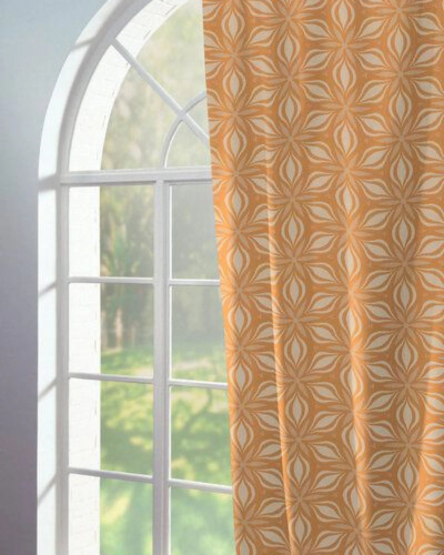 Nature by Adam Vorhang aus 100% Bio-Baumwolle - Made in Germany - Retro Floret – Ansicht 2