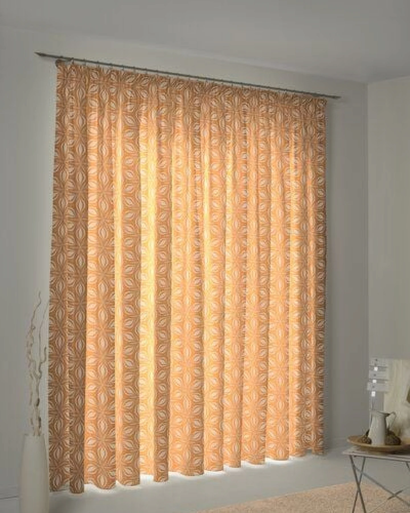 Nature by Adam Vorhang aus 100% Bio-Baumwolle - Made in Germany - Retro Floret – Ansicht 4