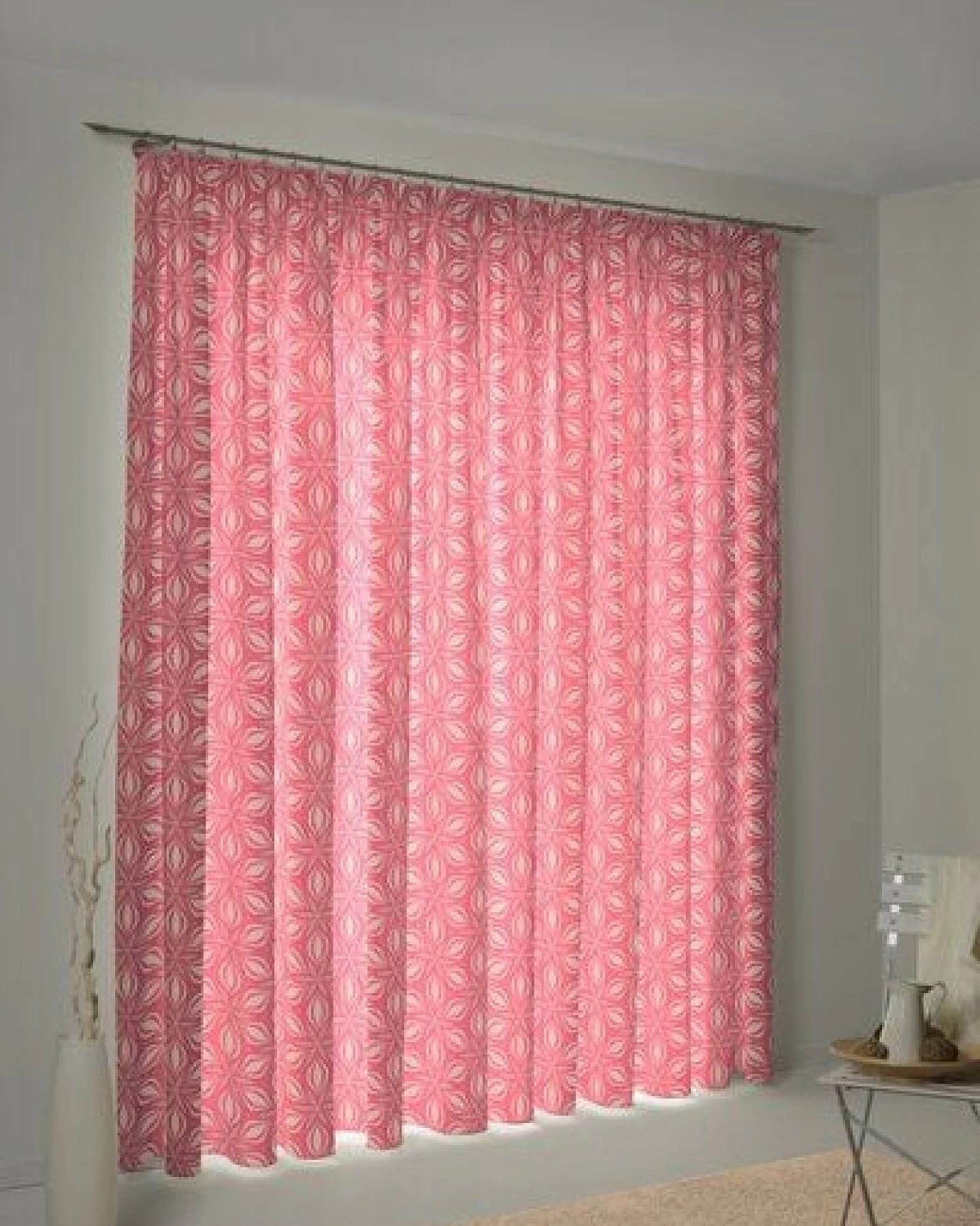 Nature by Adam Vorhang aus 100% Bio-Baumwolle - Made in Germany - Retro Floret – Ansicht 4