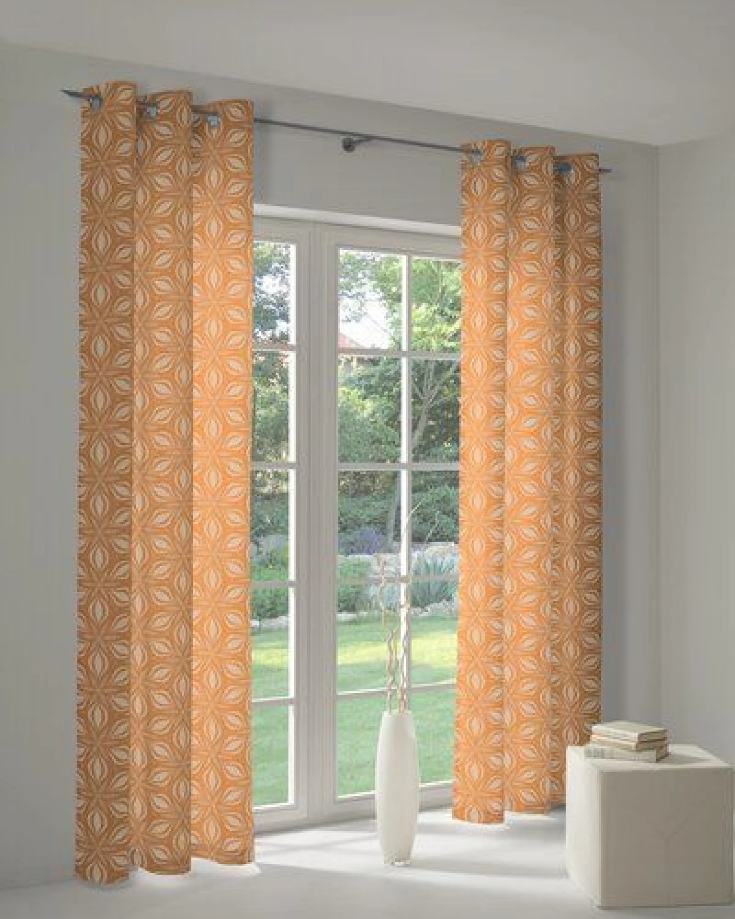 Nature by Adam Vorhang aus 100% Bio-Baumwolle - Made in Germany - Retro Floret – Ansicht 4