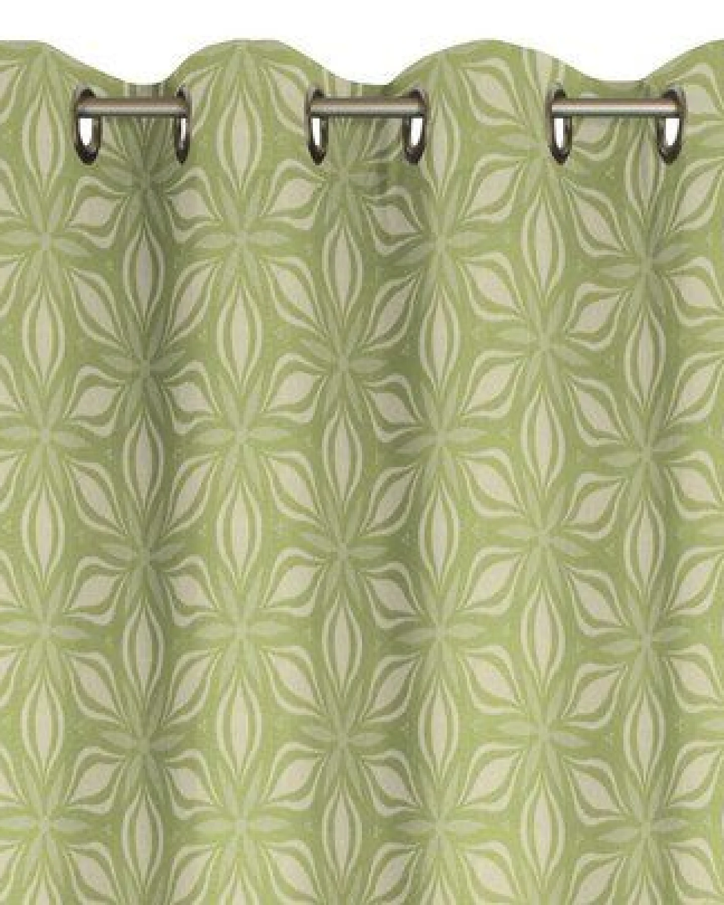 Nature by Adam Vorhang aus 100% Bio-Baumwolle - Made in Germany - Retro Floret – Ansicht 3