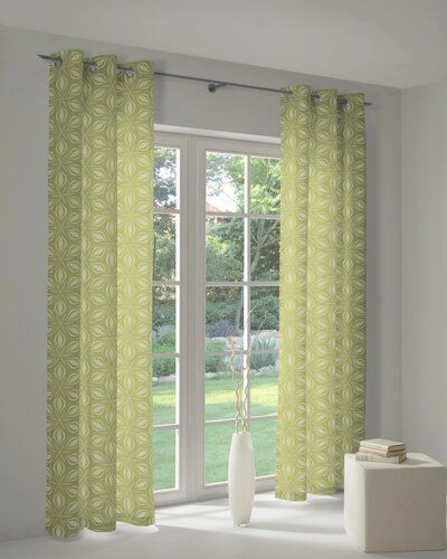 Nature by Adam Vorhang aus 100% Bio-Baumwolle - Made in Germany - Retro Floret – Ansicht 4