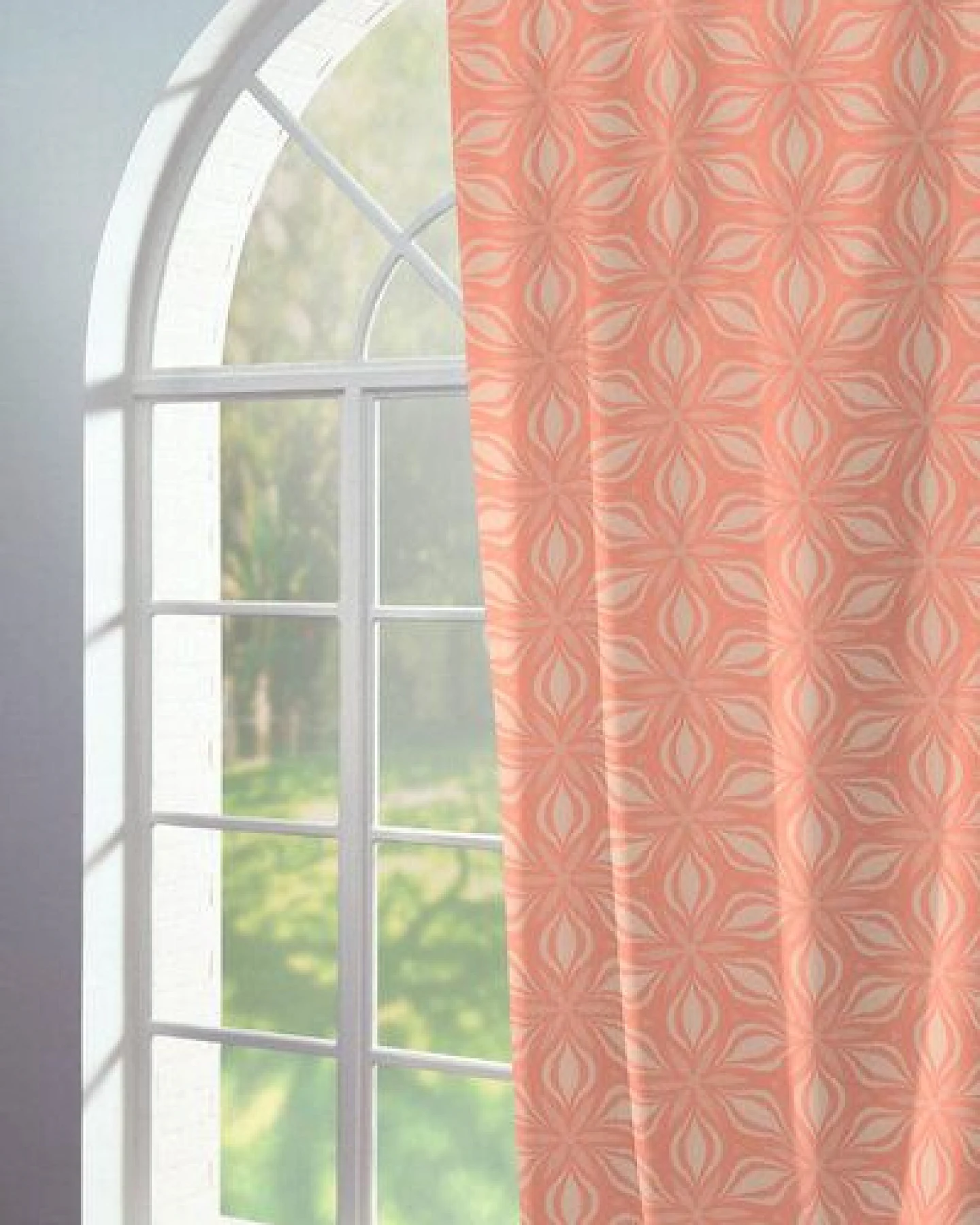 Nature by Adam Vorhang aus 100% Bio-Baumwolle - Made in Germany - Retro Floret – Ansicht 2