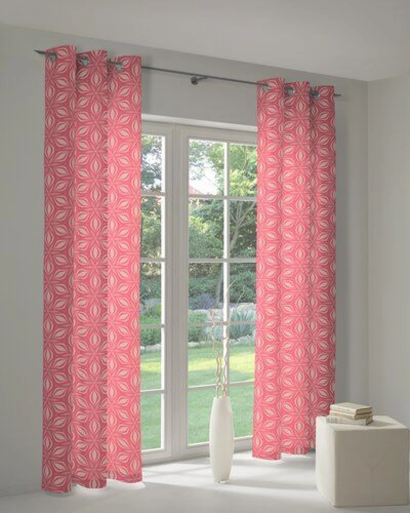 Nature by Adam Vorhang aus 100% Bio-Baumwolle - Made in Germany - Retro Floret – Ansicht 3