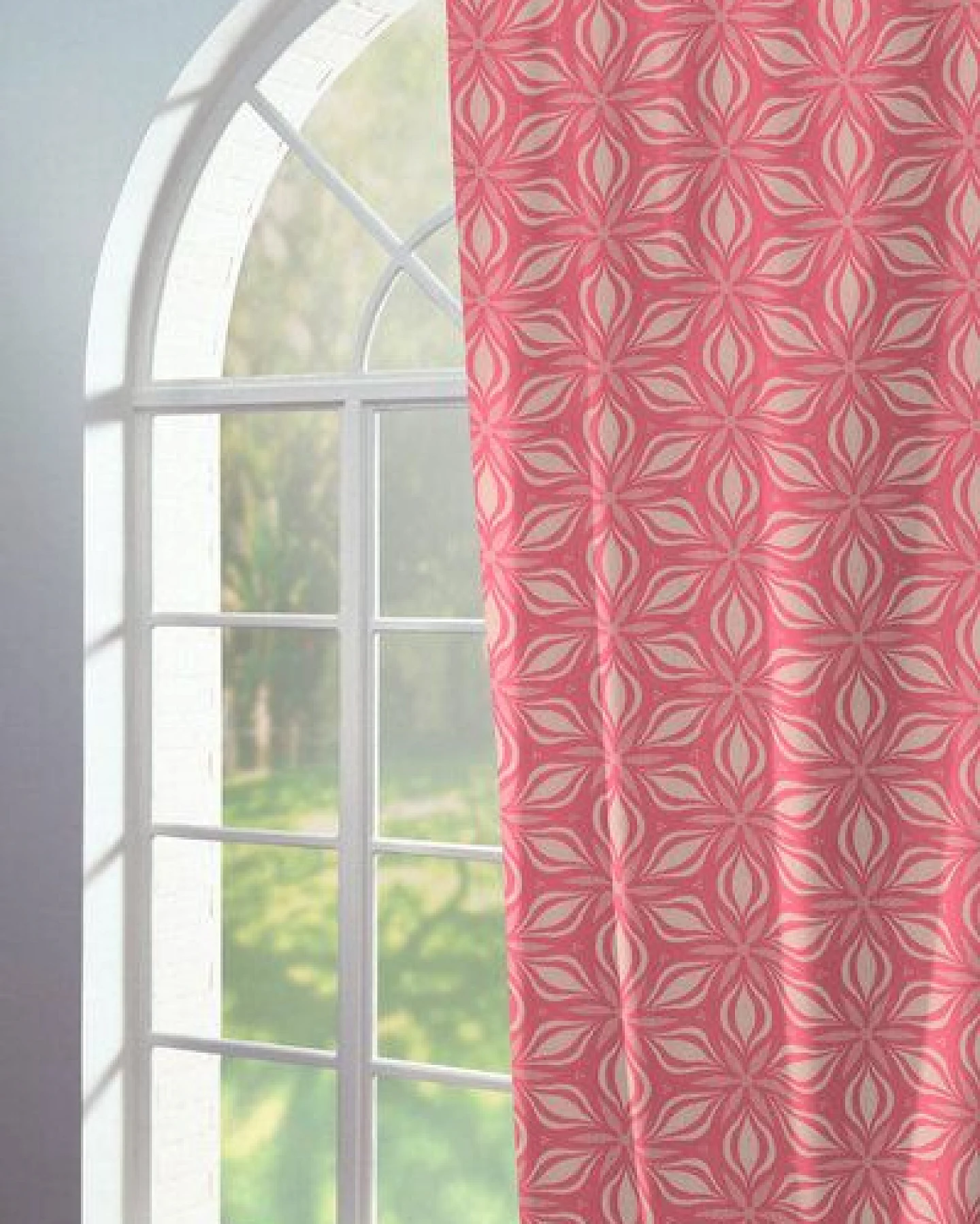 Nature by Adam Vorhang aus 100% Bio-Baumwolle - Made in Germany - Retro Floret – Ansicht 2