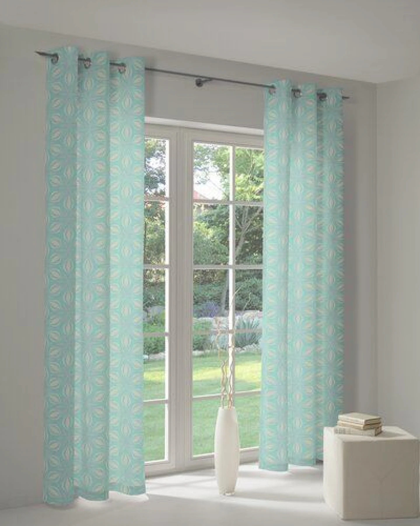 Nature by Adam Vorhang aus 100% Bio-Baumwolle - Made in Germany - Retro Floret – Ansicht 4
