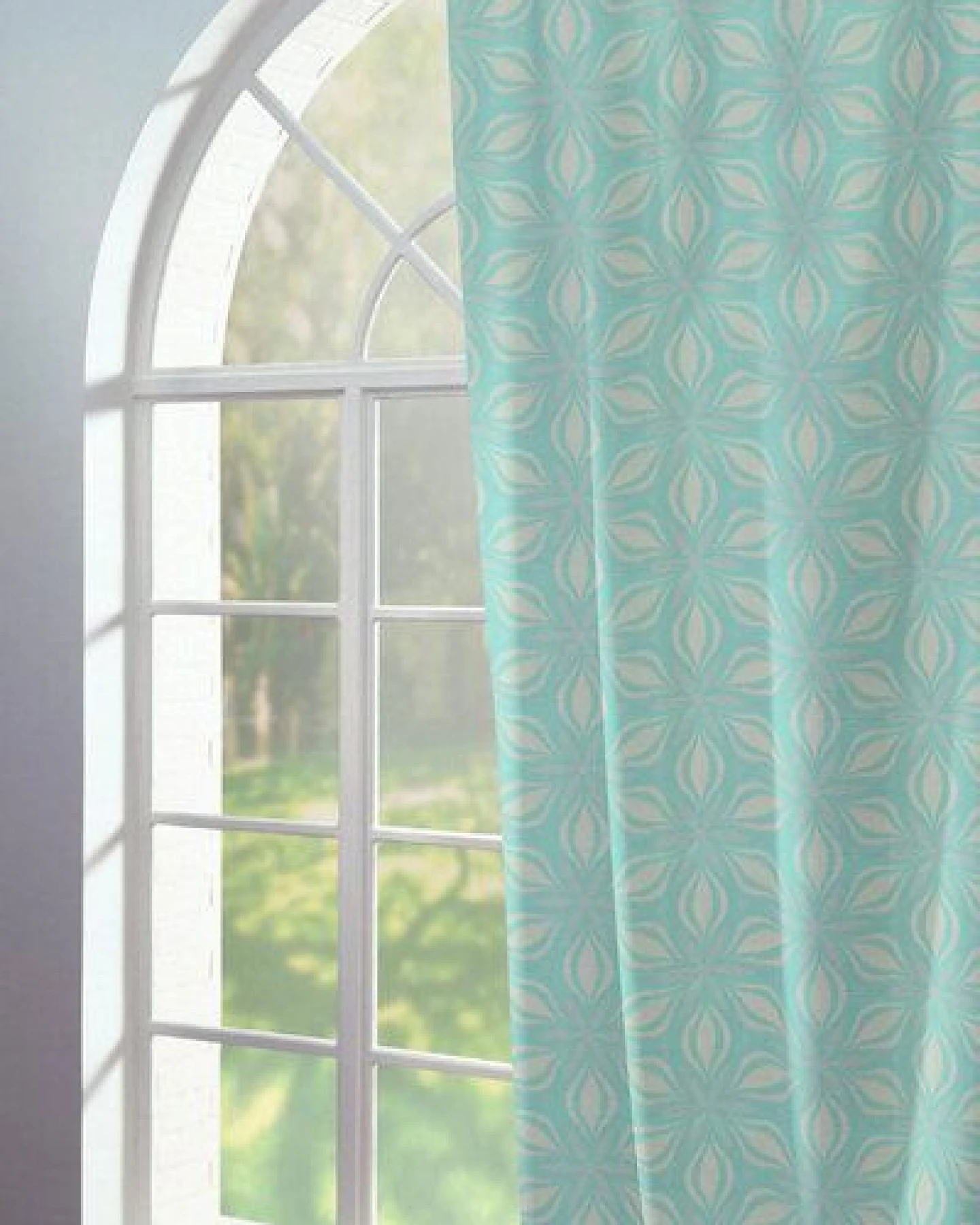 Nature by Adam Vorhang aus 100% Bio-Baumwolle - Made in Germany - Retro Floret – Ansicht 2