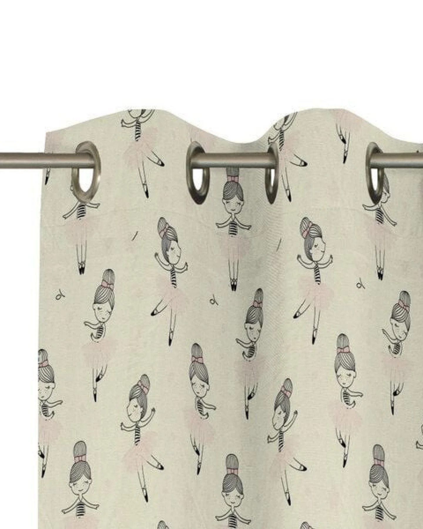 Nature by Adam Vorhang für Kinder aus 100% Bio-Baumwolle - Made in Germany - Ballerina – Ansicht 3