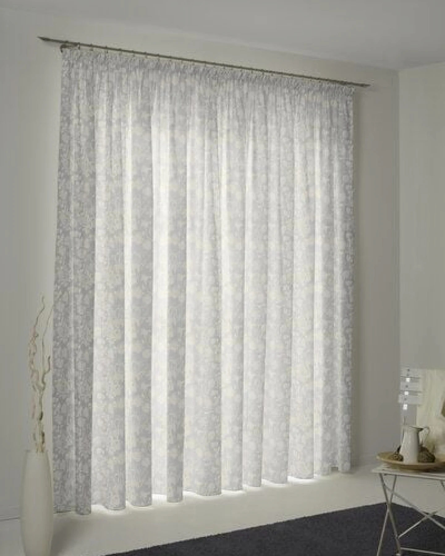 Nature by Adam Vorhang aus 100% Bio-Baumwolle - Made in Germany - Flower Cuveé Light – Ansicht 4