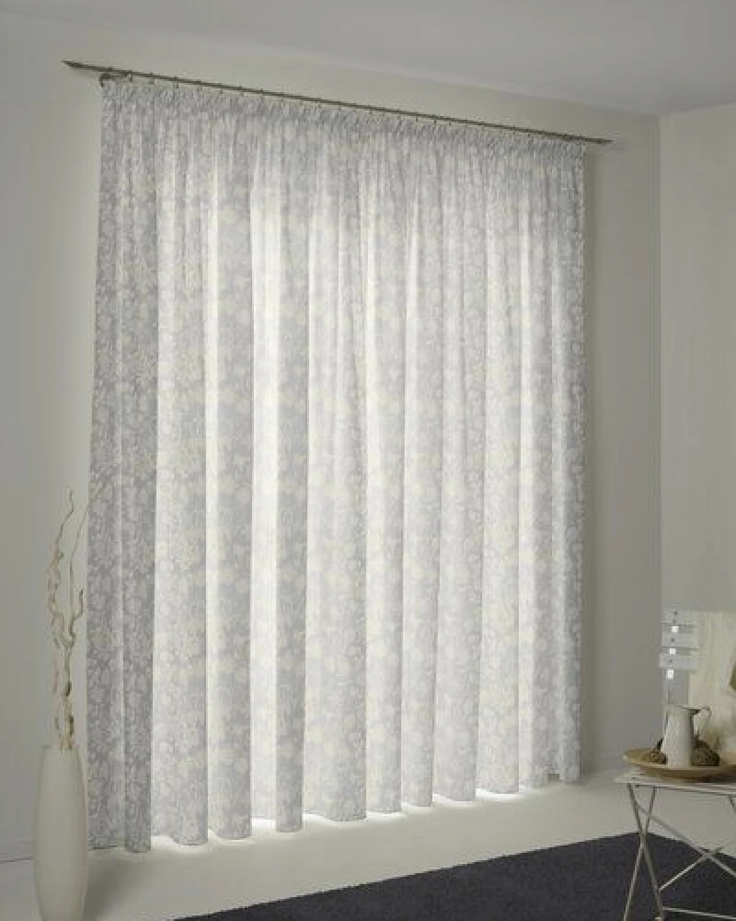 Nature by Adam Vorhang aus 100% Bio-Baumwolle - Made in Germany - Flower Cuveé Light – Ansicht 4