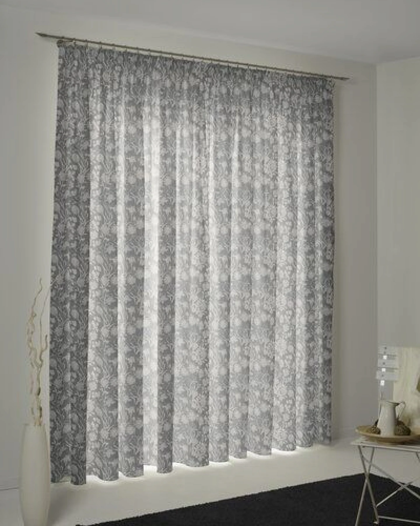 Nature by Adam Vorhang aus 100% Bio-Baumwolle - Made in Germany - Flower Cuveé Light – Ansicht 4