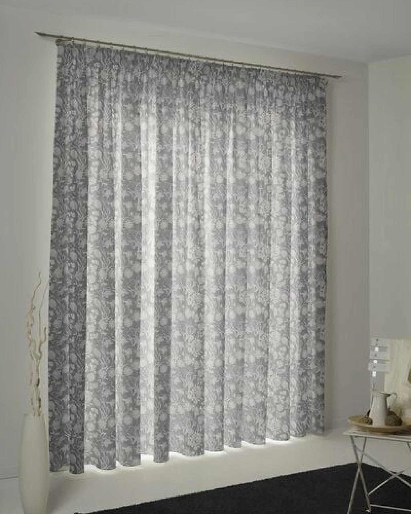 Nature by Adam Vorhang aus 100% Bio-Baumwolle - Made in Germany - Flower Cuveé Light – Ansicht 4