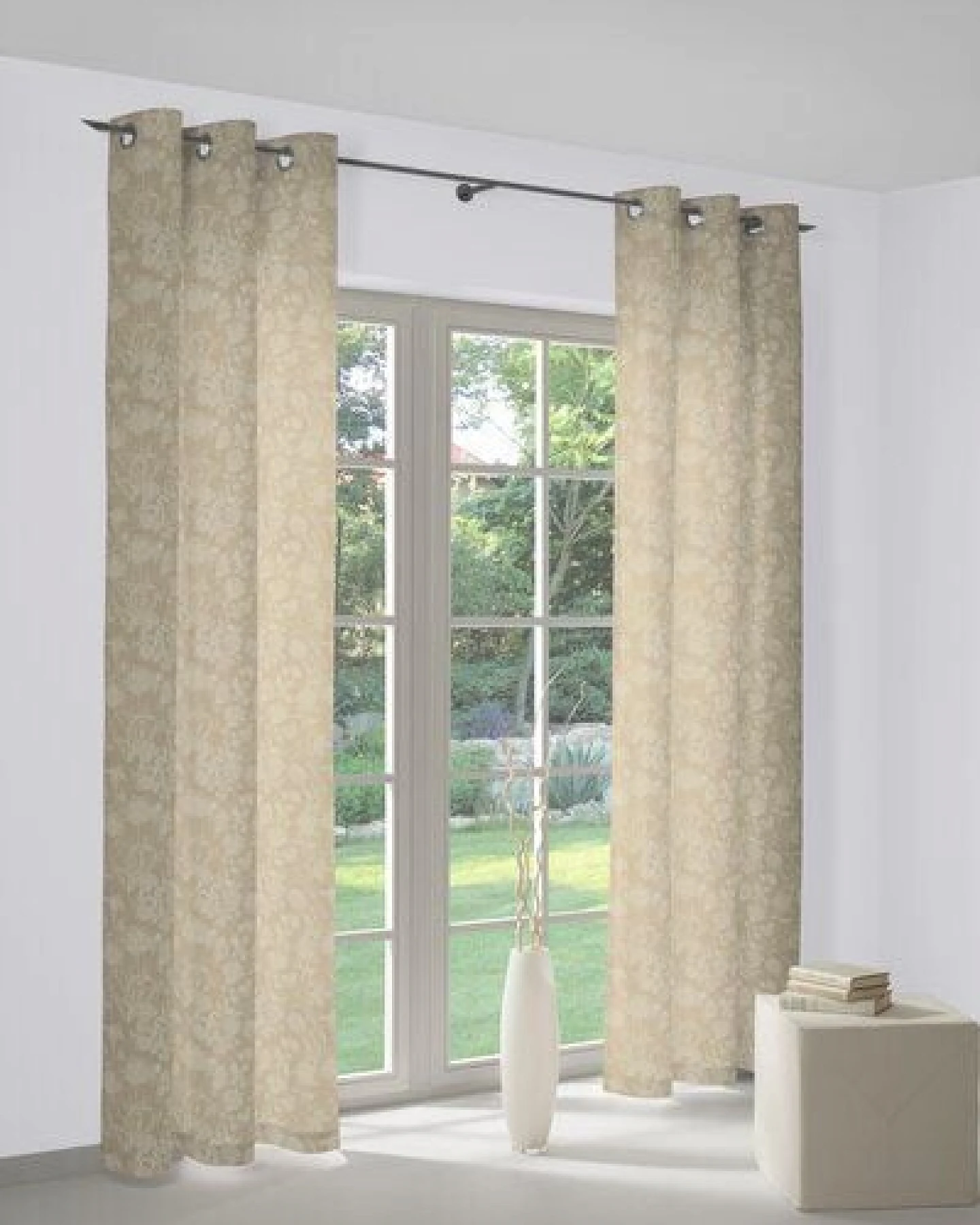 Nature by Adam Vorhang aus 100% Bio-Baumwolle - Made in Germany - Flower Cuveé Light – Ansicht 4