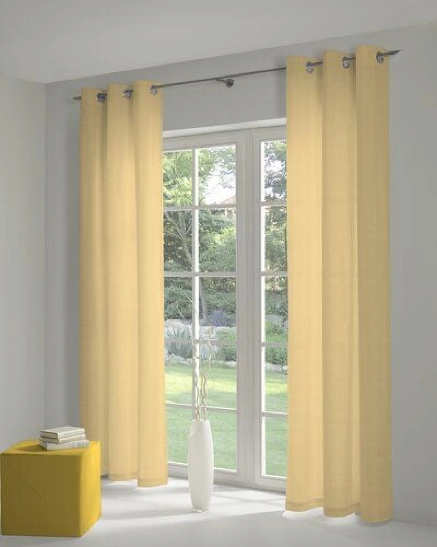 Nature by Adam Vorhang aus 100% Bio-Baumwolle - Made in Germany - Graphic Ventus light – Ansicht 4