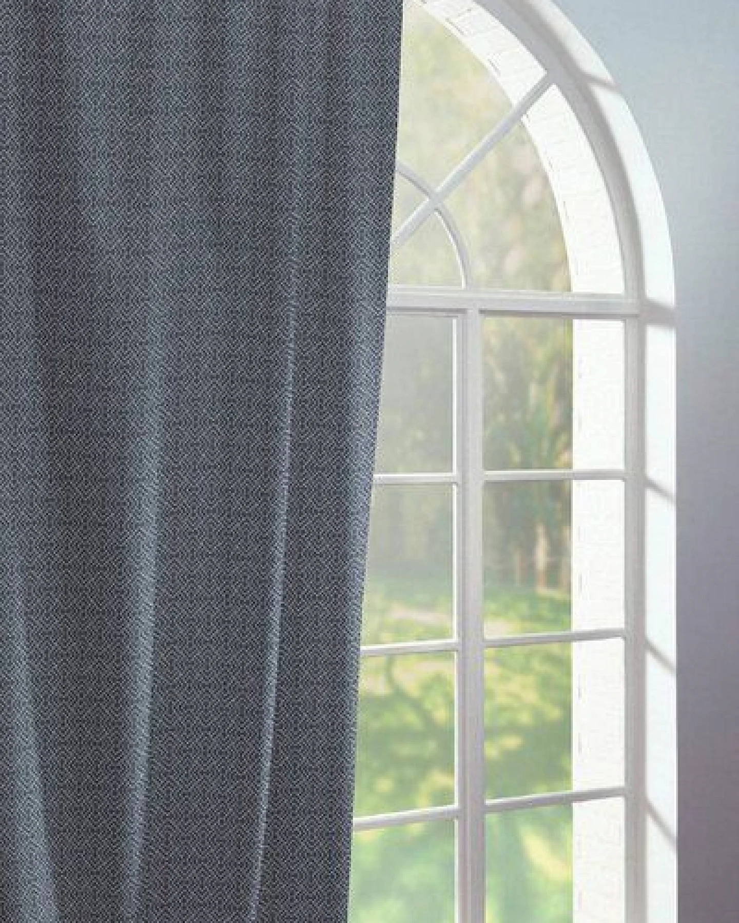 Nature by Adam Vorhang aus 100% Bio-Baumwolle - Made in Germany - Graphic Ventus light – Ansicht 2