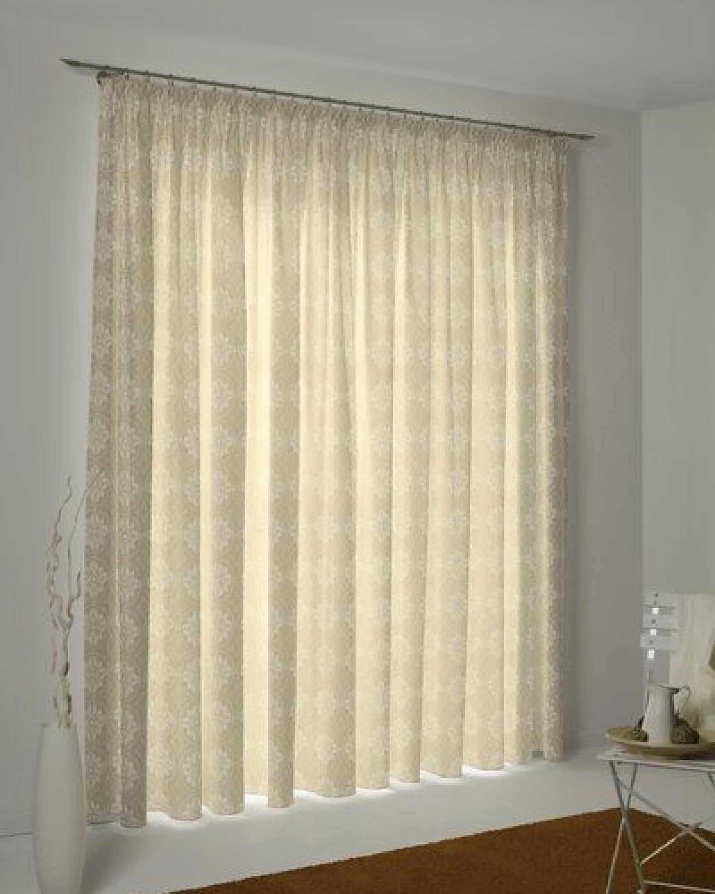 Nature by Adam Vorhang aus 100% Bio-Baumwolle - Made in Germany - Romantic Puligny Light – Ansicht 4