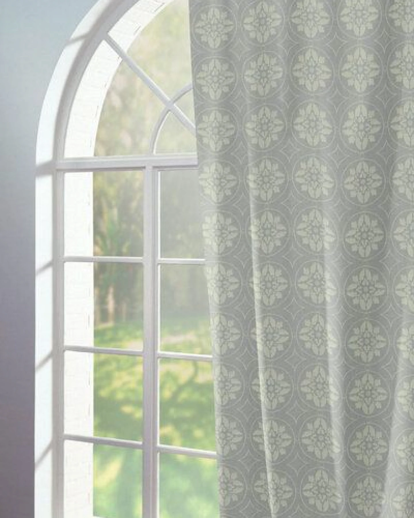 Nature by Adam Vorhang aus 100% Bio-Baumwolle - Made in Germany - Romantic Puligny Light – Ansicht 2