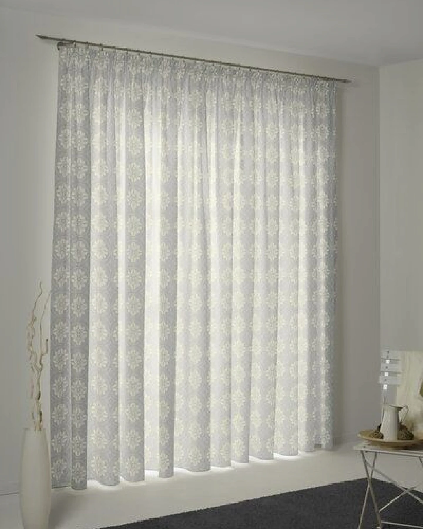 Nature by Adam Vorhang aus 100% Bio-Baumwolle - Made in Germany - Romantic Puligny Light – Ansicht 4