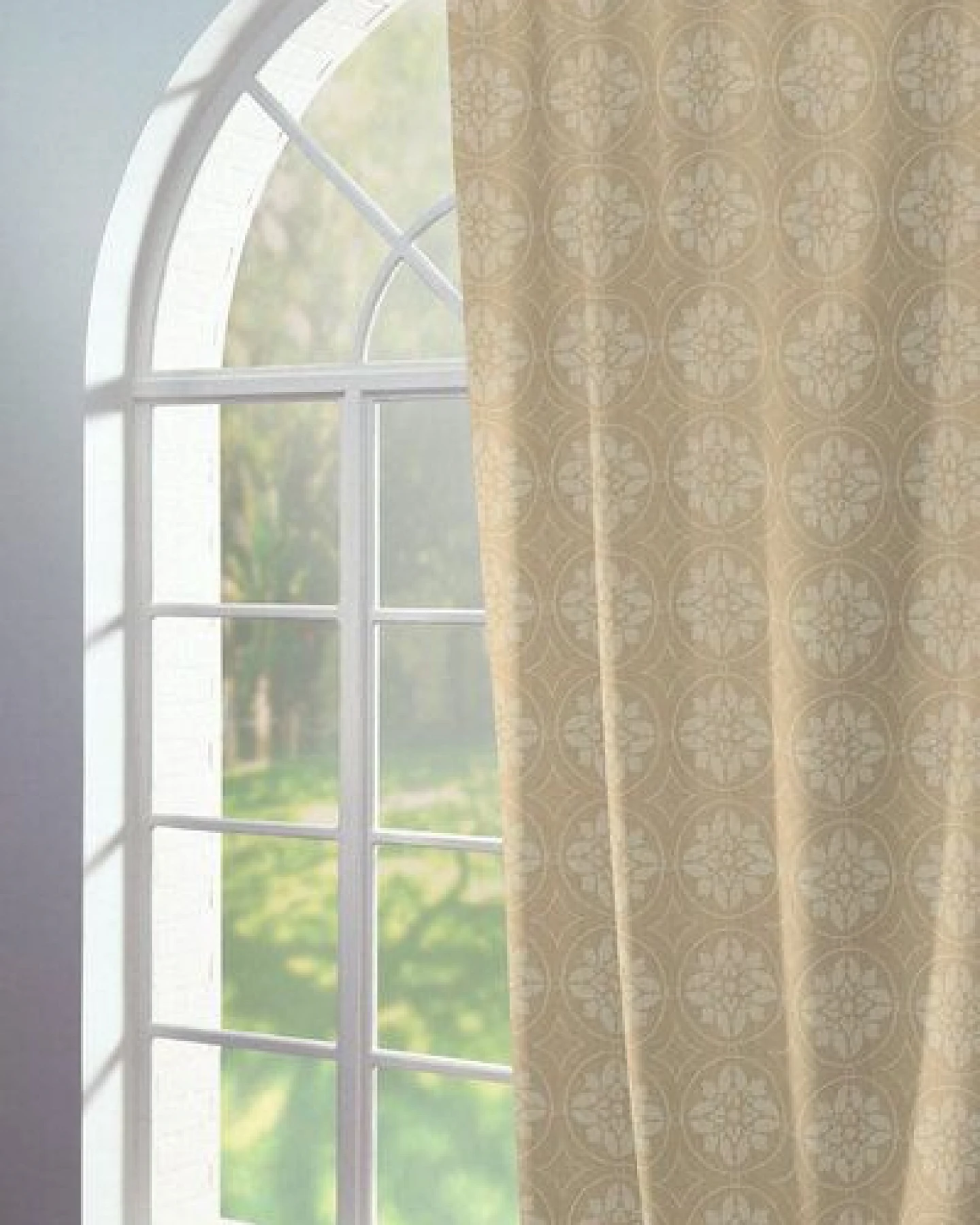 Nature by Adam Vorhang aus 100% Bio-Baumwolle - Made in Germany - Romantic Puligny Light – Ansicht 2
