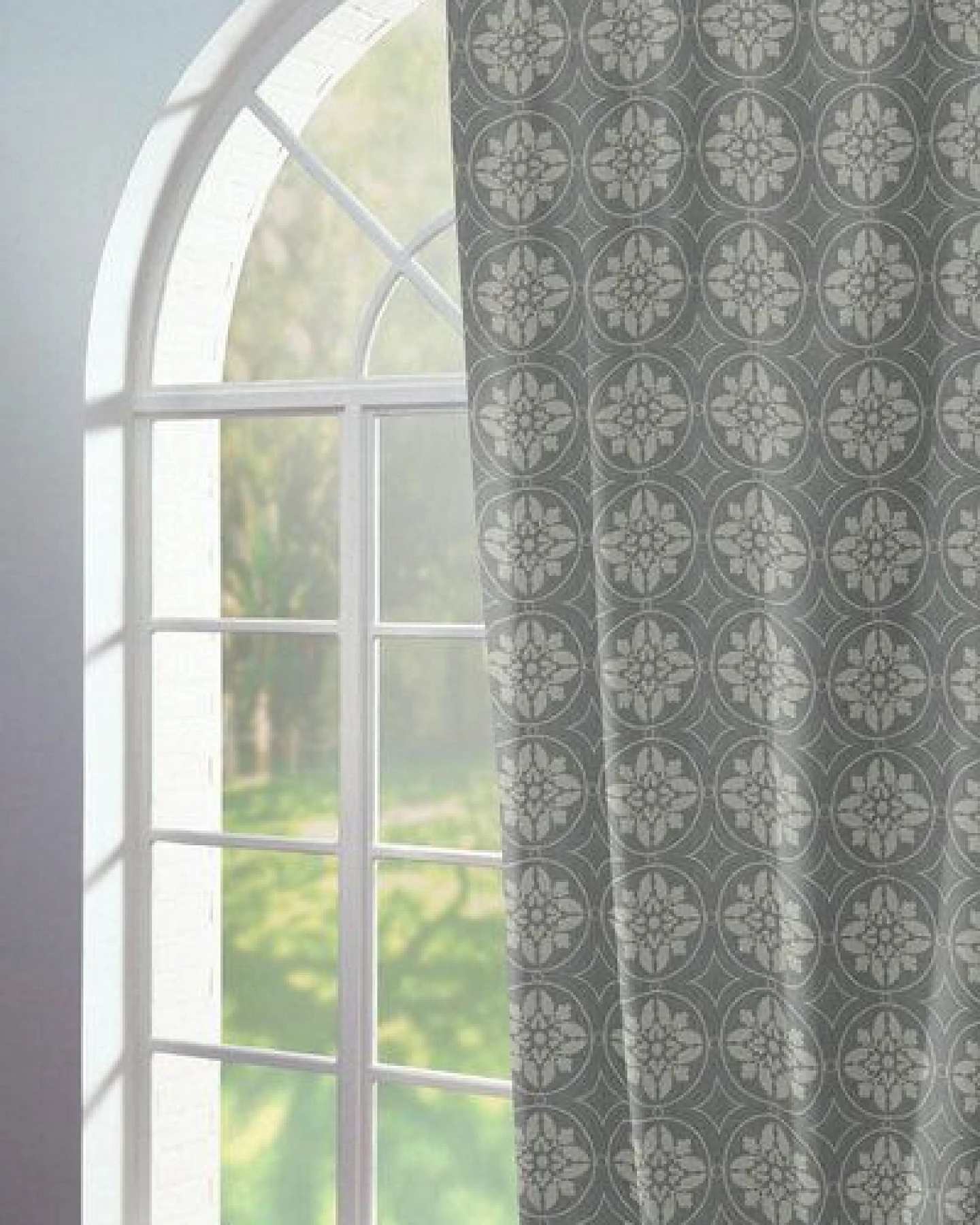 Nature by Adam Vorhang aus 100% Bio-Baumwolle - Made in Germany - Romantic Puligny Light – Ansicht 2