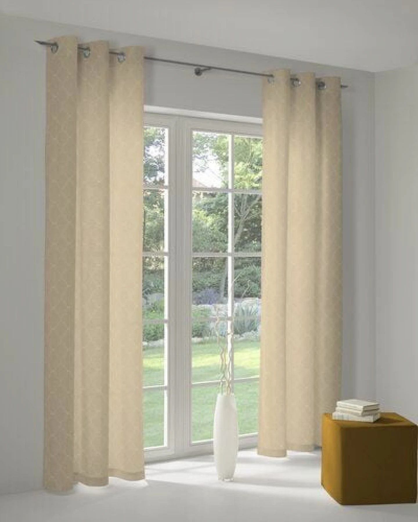 Nature by Adam Vorhang aus 100% Bio-Baumwolle - Made in Germany - Indian Cortezada Light – Ansicht 4