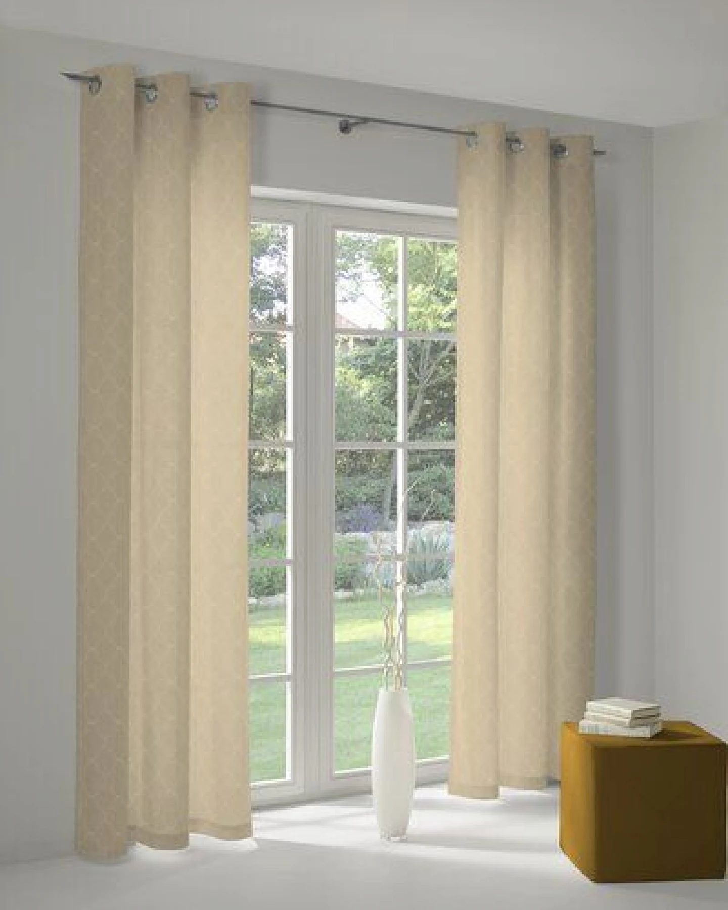 Nature by Adam Vorhang aus 100% Bio-Baumwolle - Made in Germany - Indian Cortezada Light – Ansicht 4