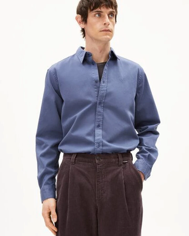 Produktseite: ARMEDANGELS GIAALO GMT DYE Herren Longsleeve aus Bio-Baumwoll Mix
