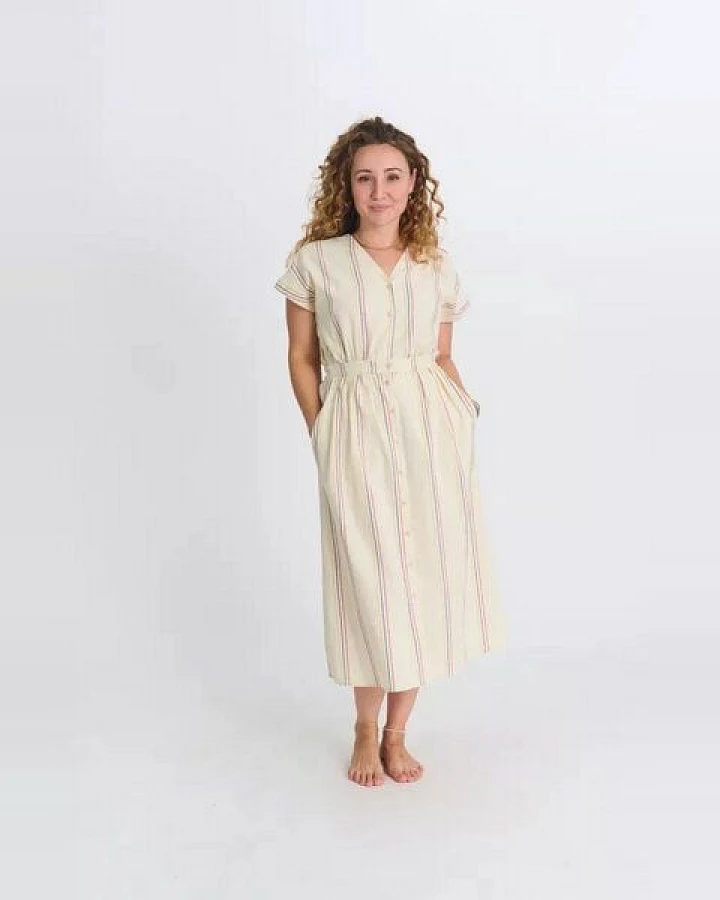 Zerum Midikleid mit Streifen Modell: Tanja