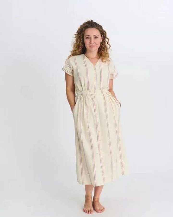Zerum Midikleid mit Streifen Modell: Tanja
