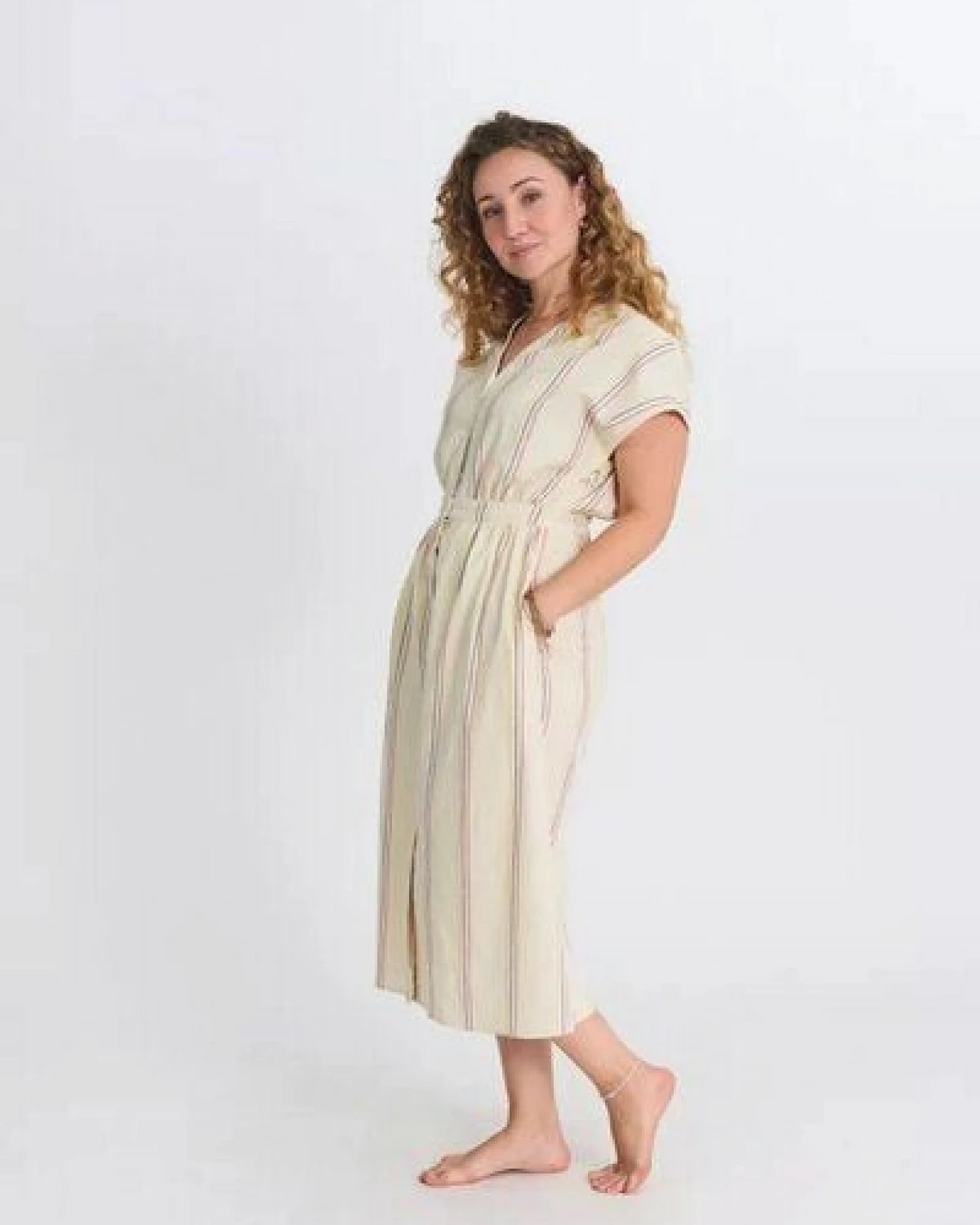 Zerum Midikleid mit Streifen Modell: Tanja – Ansicht 2