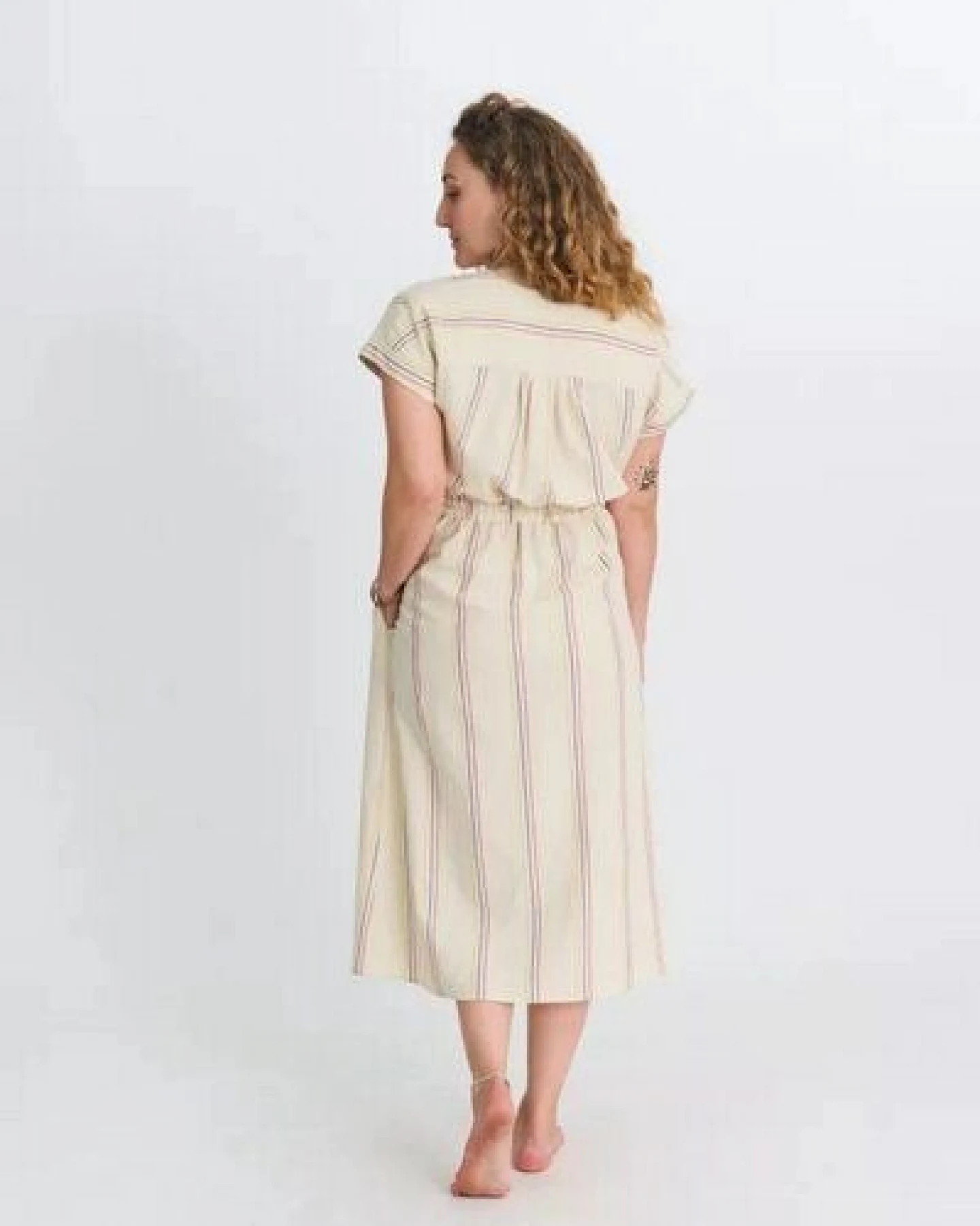 Zerum Midikleid mit Streifen Modell: Tanja – Ansicht 3