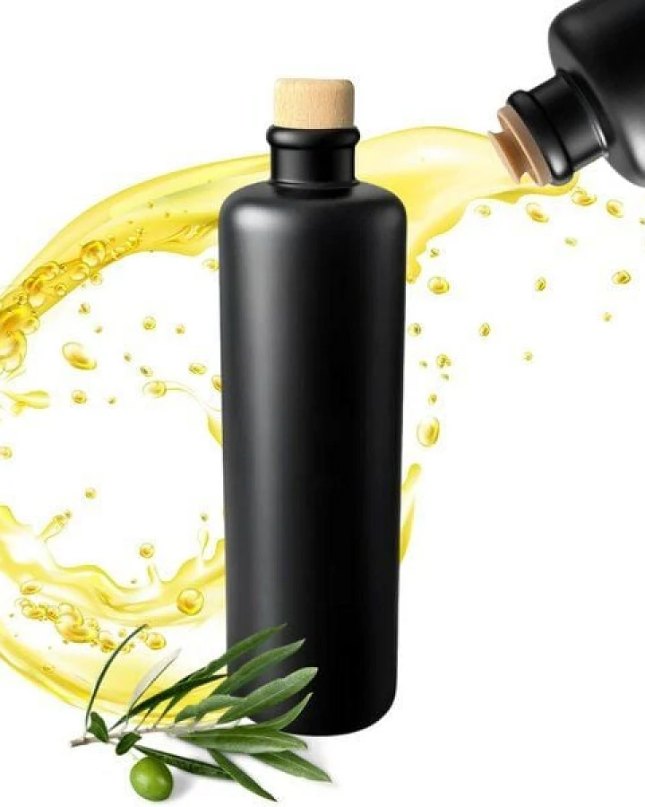 mikken Ölflasche 500 ml aus Steinzeug – matt schwarz mit Ausgießer & Holzdeckel