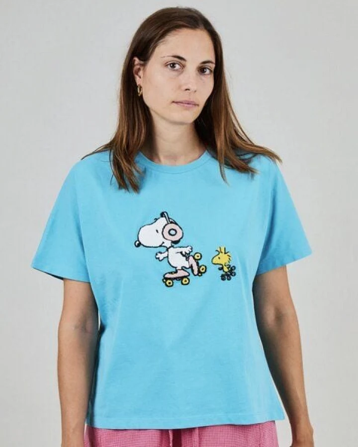 Brava Fabrics Peanuts Roller Oversize T-Shirt Blau