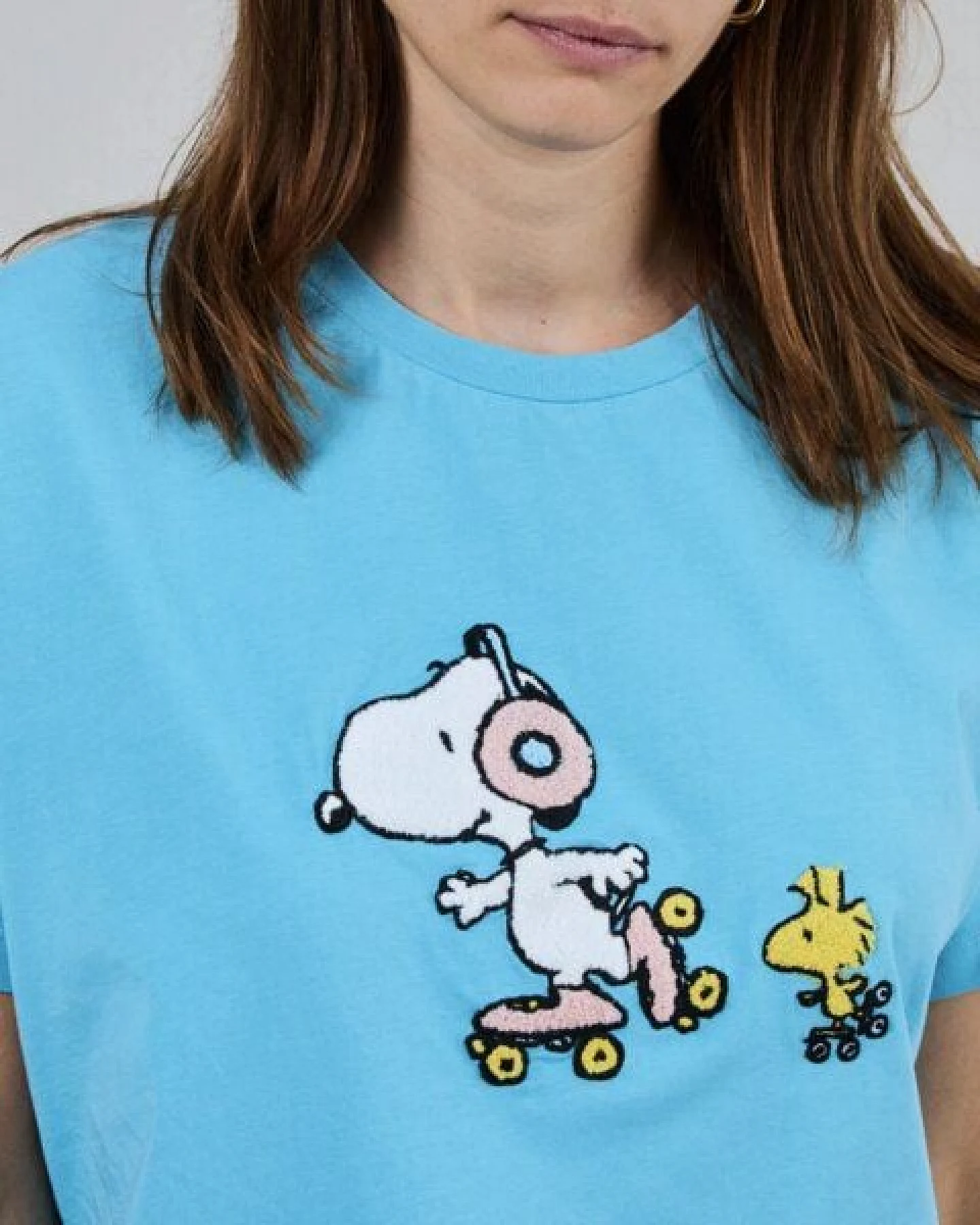Brava Fabrics Peanuts Roller Oversize T-Shirt Blau – Ansicht 2