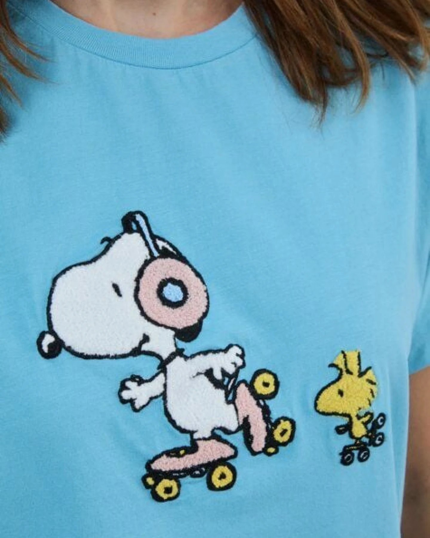Brava Fabrics Peanuts Roller Oversize T-Shirt Blau – Ansicht 4