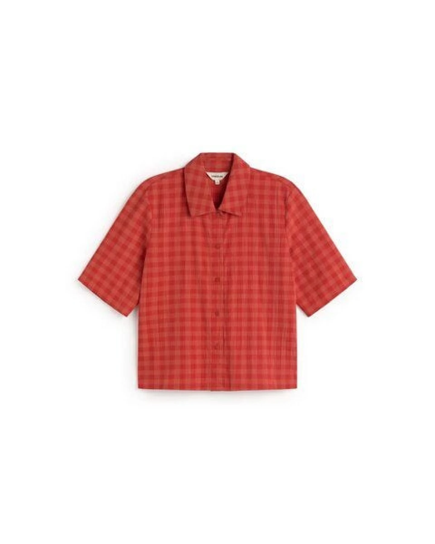thinking mu Red Checks Seersucker Ane Blouse – Ansicht 2