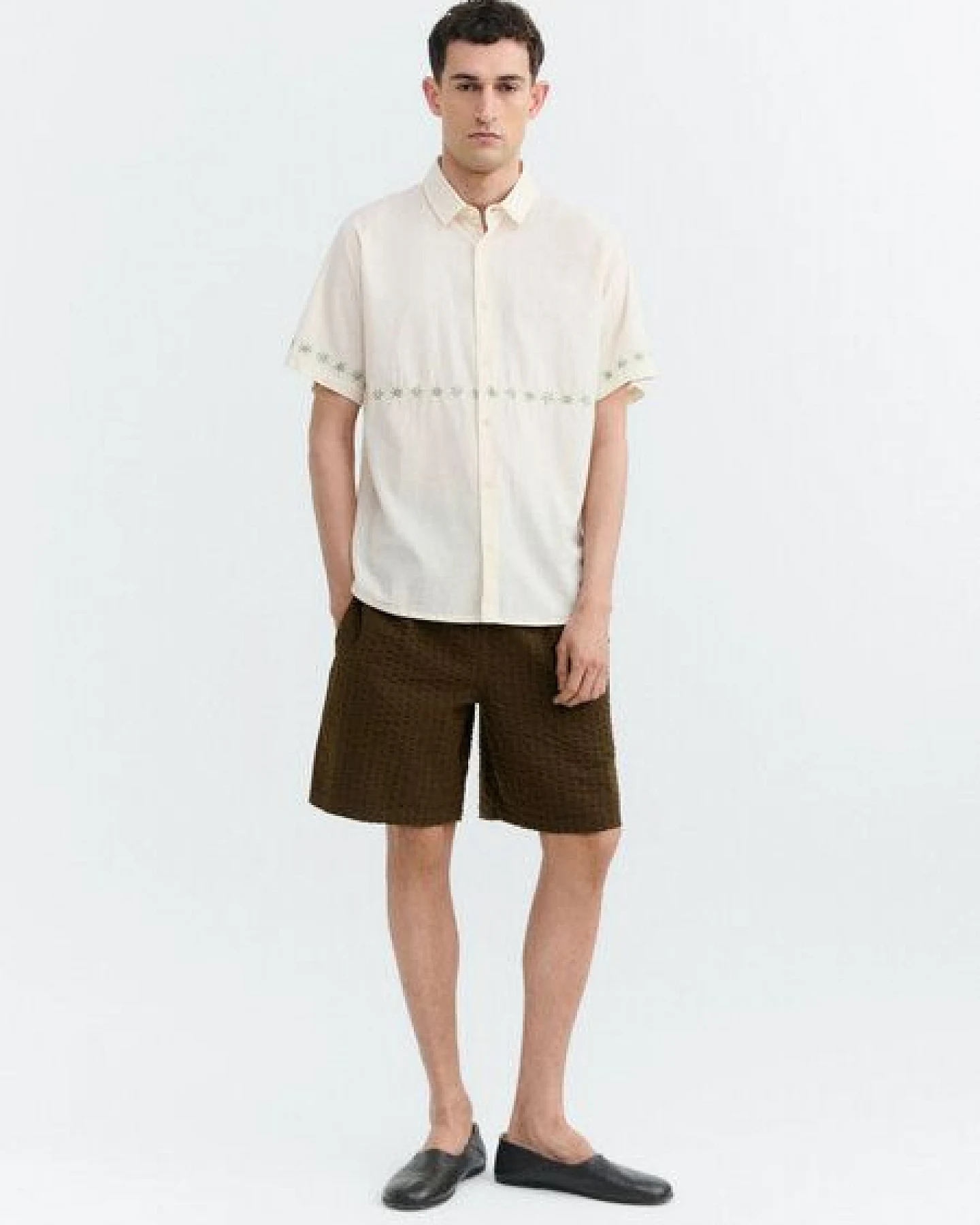 thinking mu Herren Shirt - Embroidery Tom - aus Bio-Baumwolle – Ansicht 3