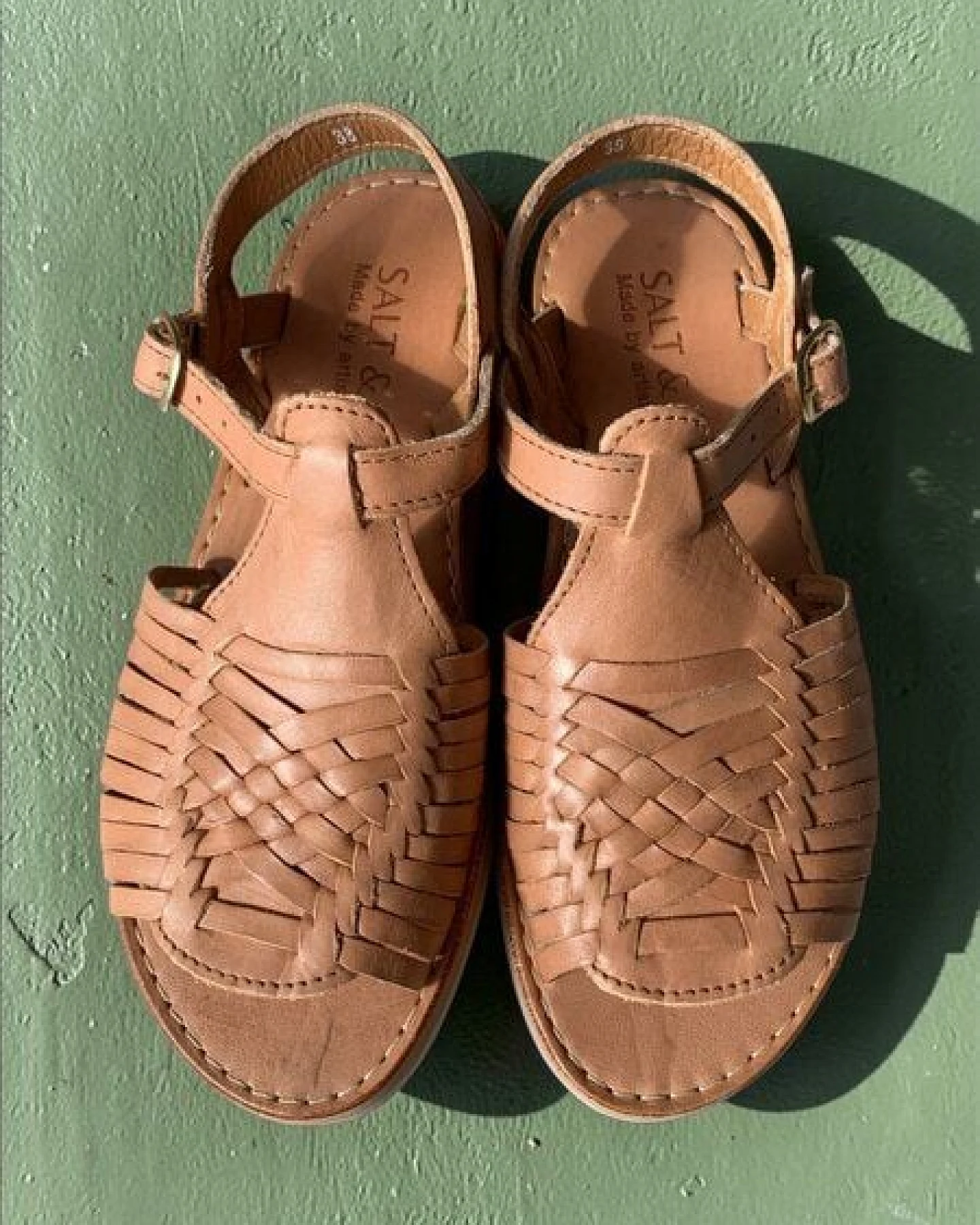Salt and Sohle Leder Huarache Sandalen für Damen – Ansicht 4