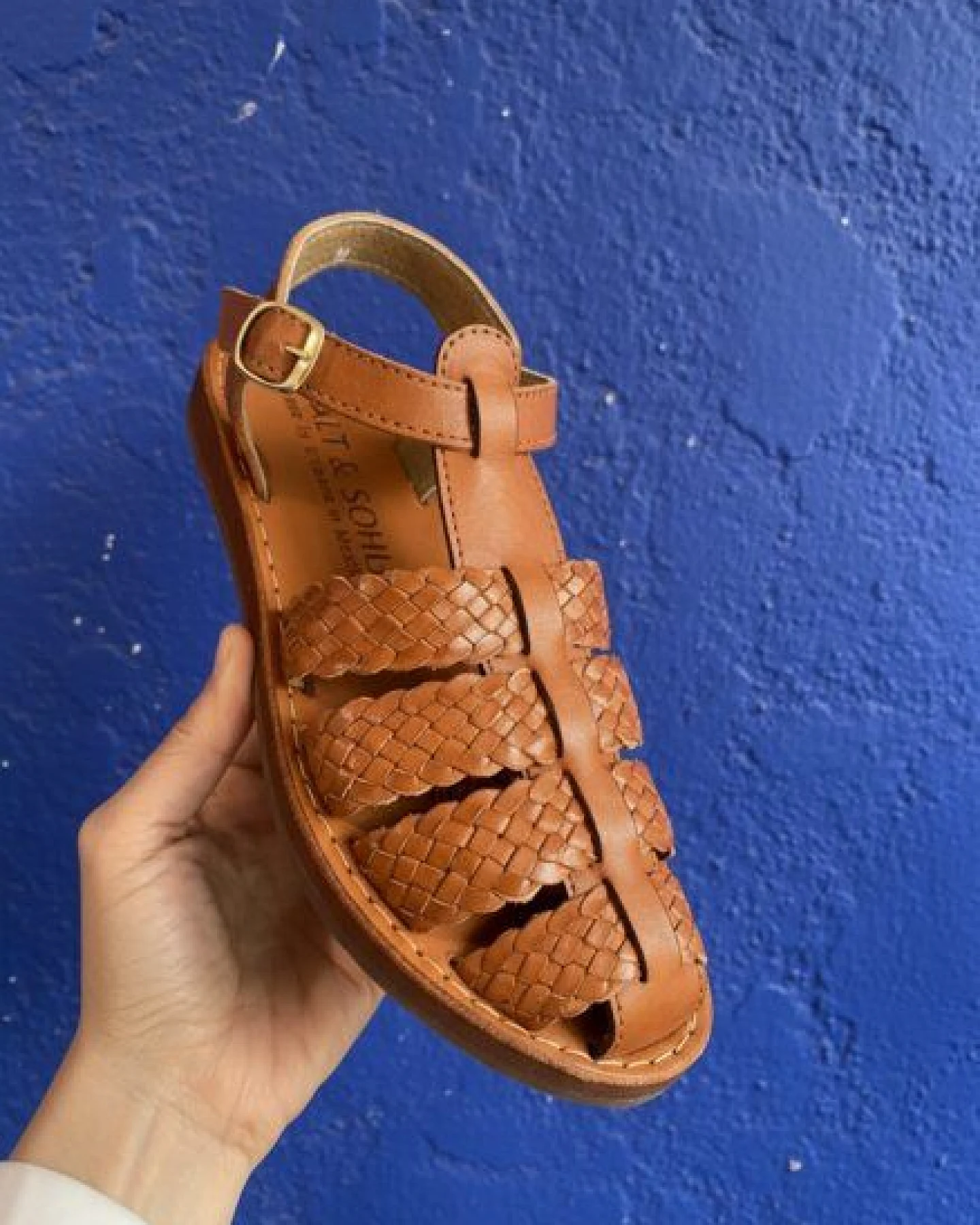Salt and Sohle Leder Huarache Sandalen für Damen – Ansicht 2