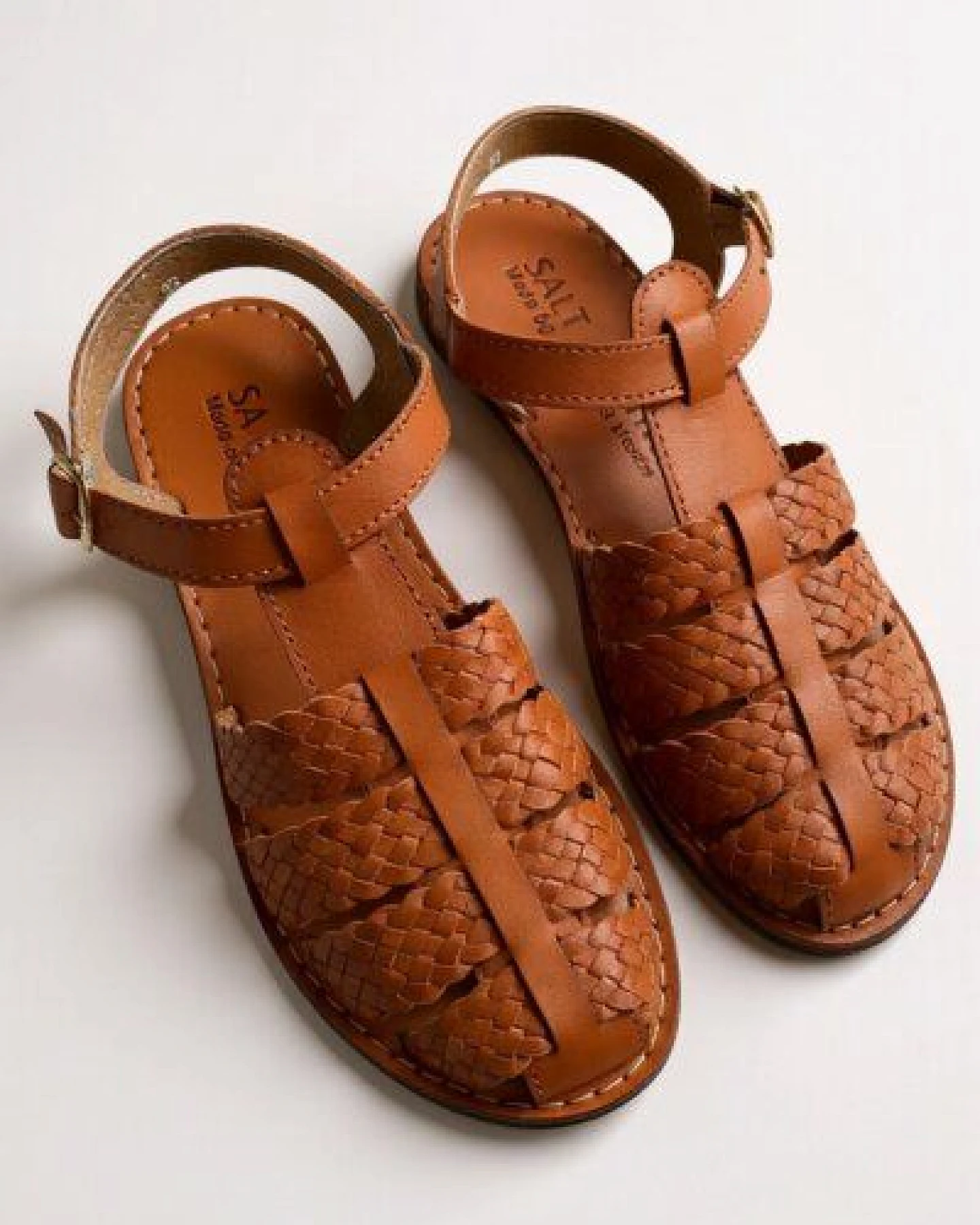 Salt and Sohle Leder Huarache Sandalen für Damen – Ansicht 3