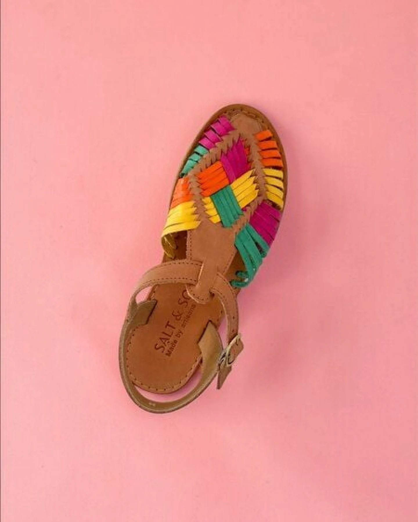 Salt and Sohle Leder Huarache Sandalen für Damen – Ansicht 3