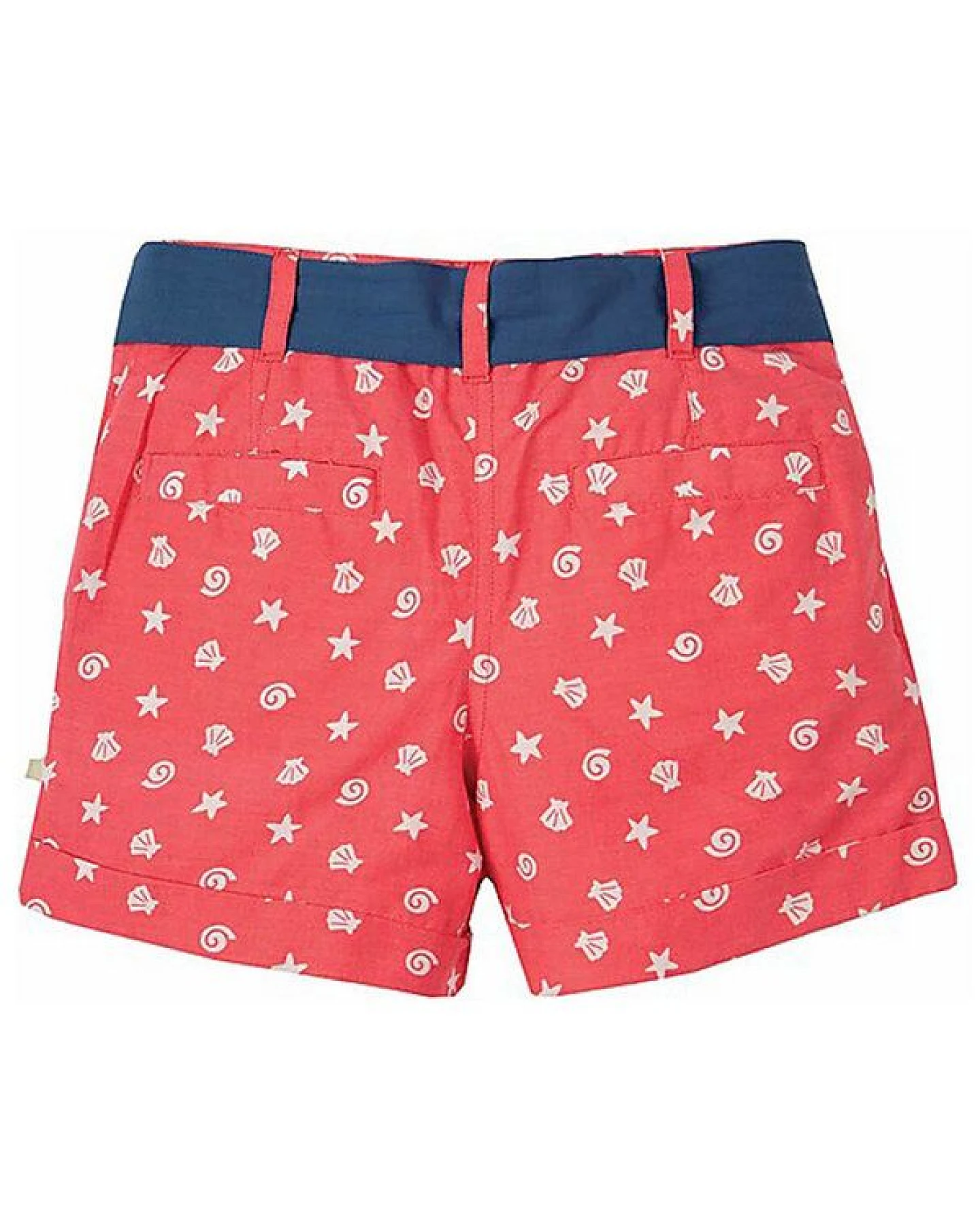 Frugi Seren Shorts Coral Shell Polka – Muscheln und Seesterne – Ansicht 3