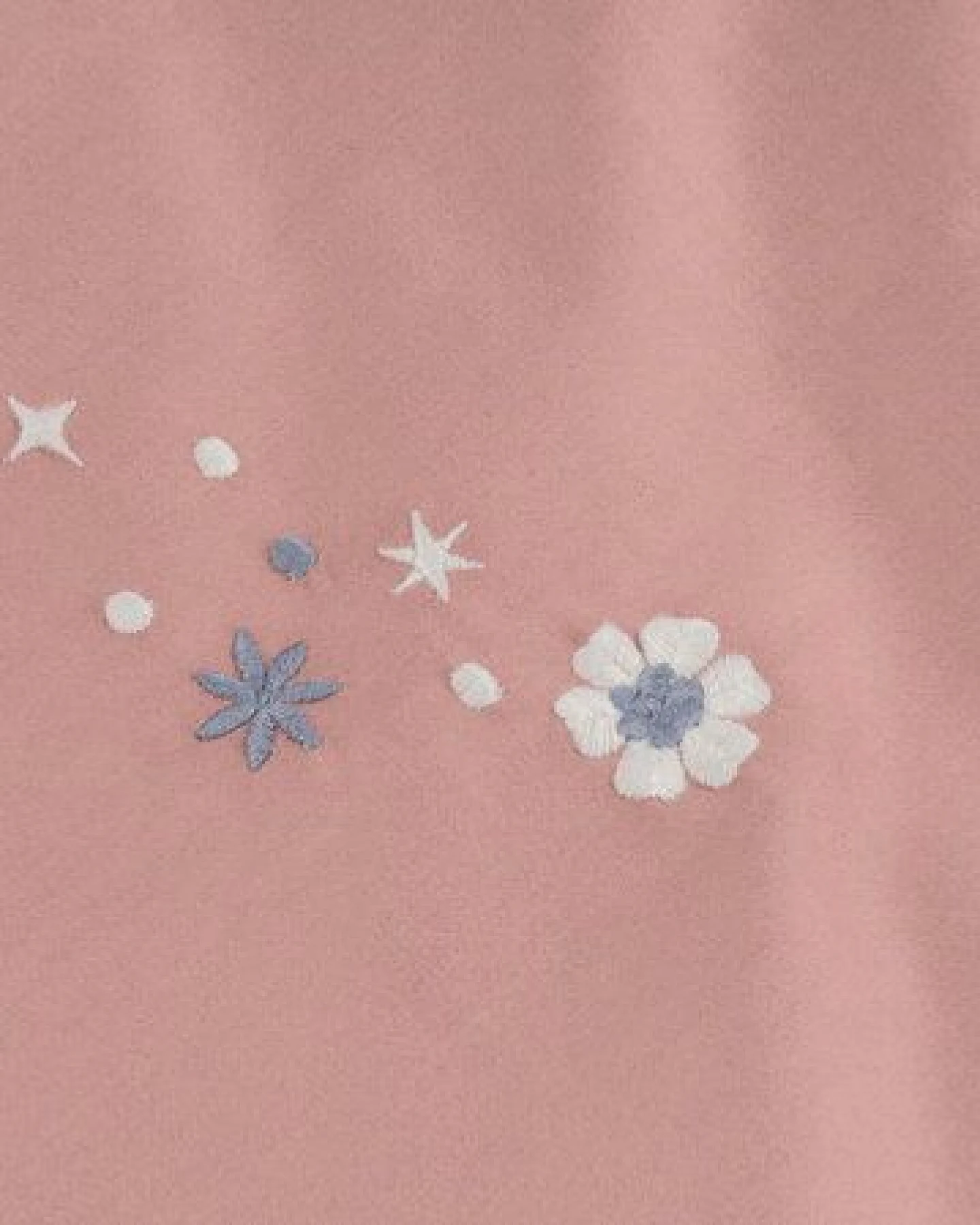 Kinderbettwäsche Blush Rose Starry Flower "Yumeko" aus Baumwollsatin – Ansicht 3