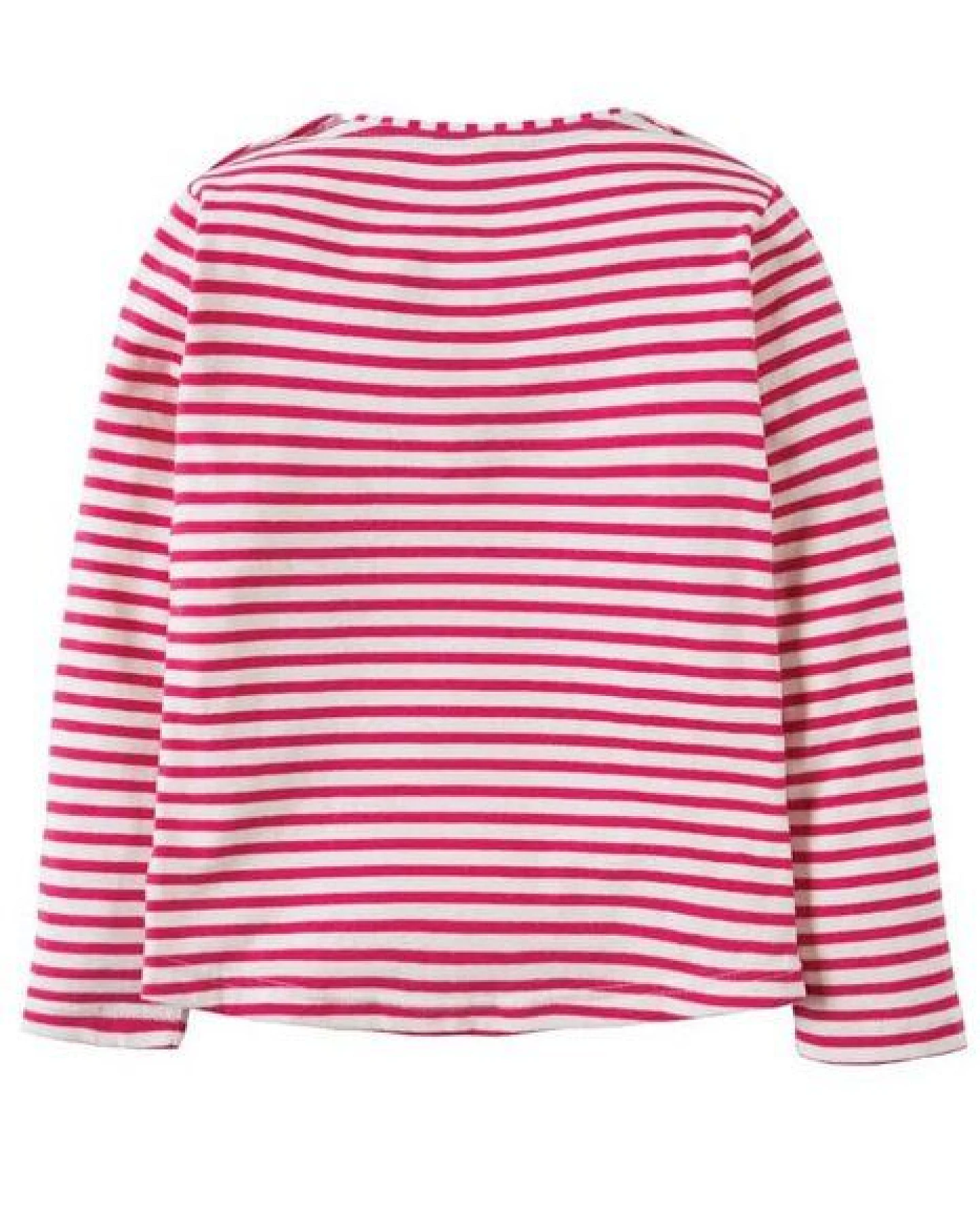 Frugi Maritimes Langarm-Shirt im pink-weissen Ringellook Louise Stripe Top – Ansicht 3