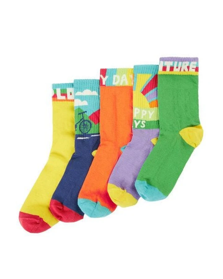 Frugi Socken Fünferpack - Happy Days