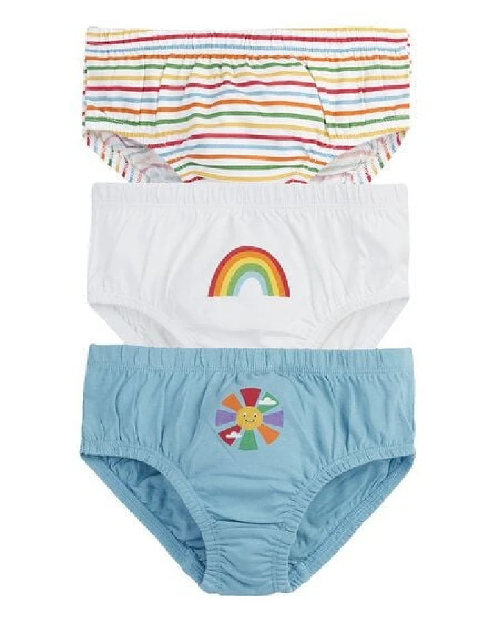 Frugi Unterhosen Dreierpack für Mädchen und Jungs