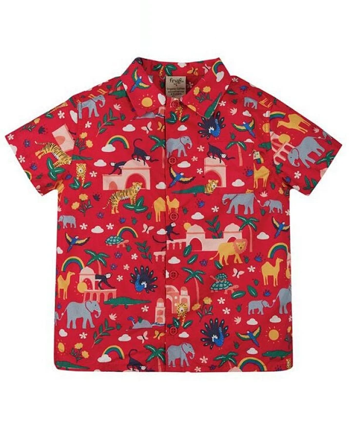 Frugi Hawaiian-Hemd Harvey rot