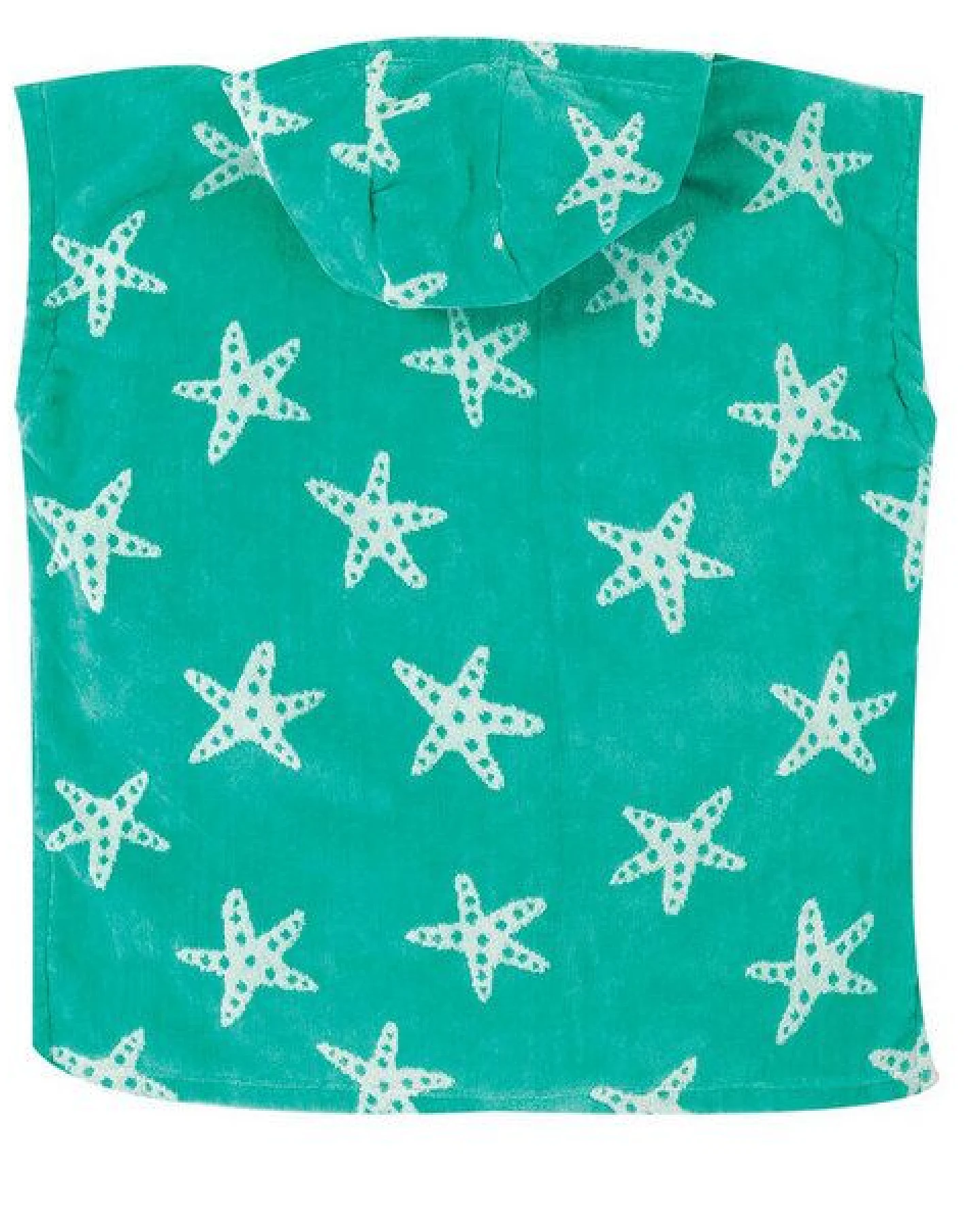 Frugi Kapuzenhandtuch Seestern mint-weiss Little Havana Hooded Towel Pacific Starfish – Ansicht 2